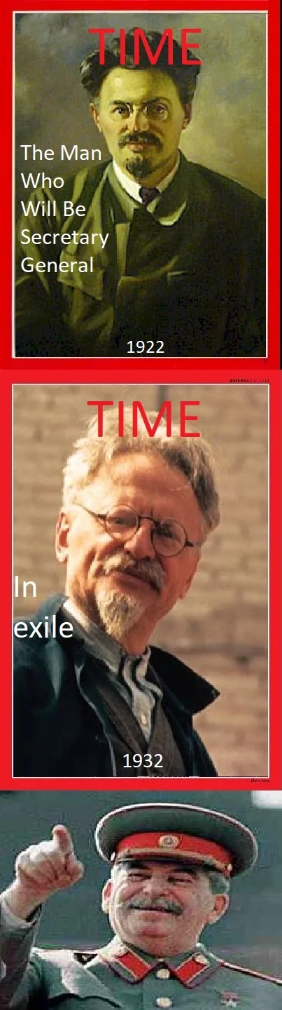 Reply to the post Not so fast - 9GAG, Reply to post, Stalin, Time Magazine, Leon Trotsky