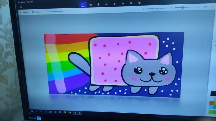 I drew nyan cat - My, Fast, Nyan cat