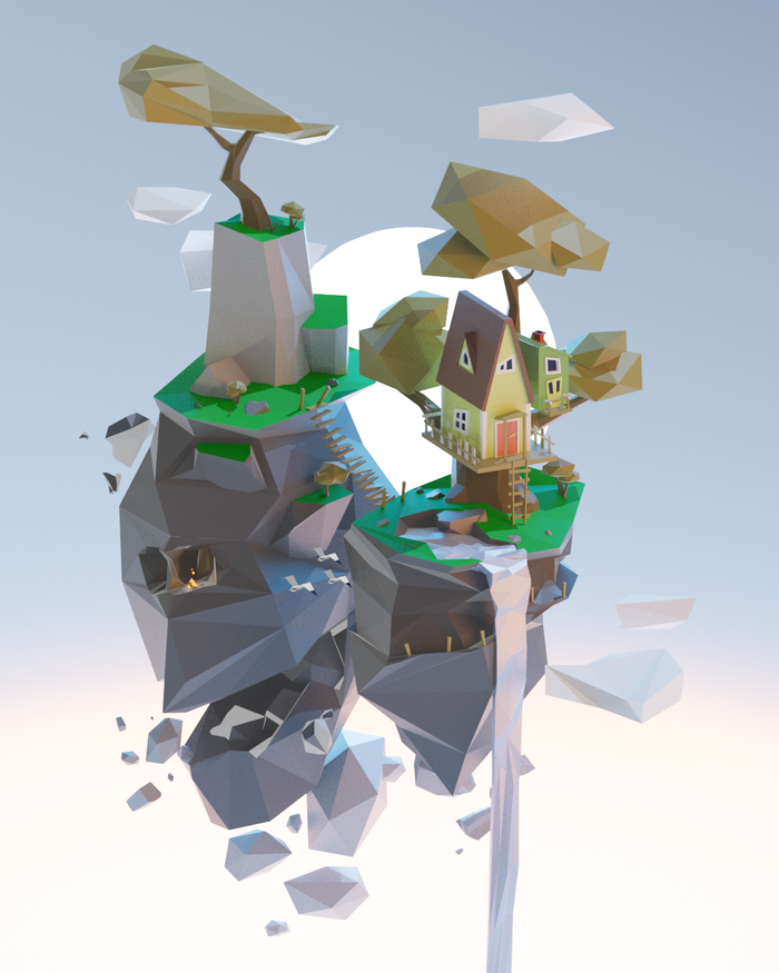   Low Poly Low poly, , 3D,  , Blender