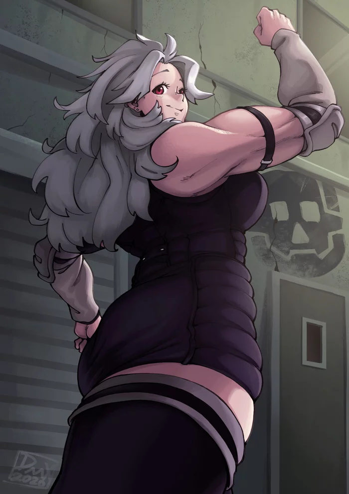 Big wifey on a stroll - Art, Strong girl, Noi, Dorohedoro, Anime, Anime art