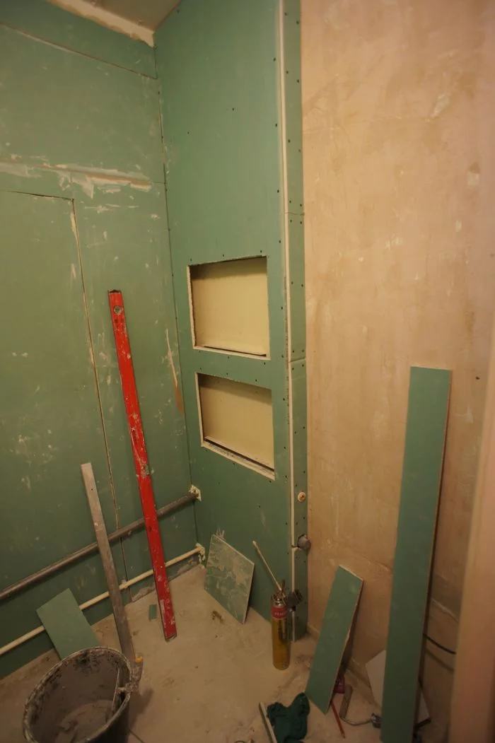Bathroom renovation, super-economy option (crisis, post-Covid) - My, Bathroom renovation, Krasnoyarsk, Courage and not dementia, Longpost