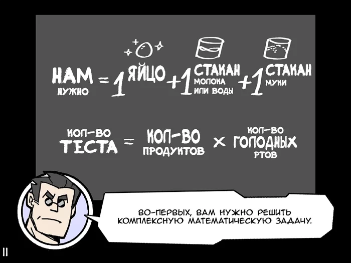 Рецепт блинчиков (Helltaker Pancake recipe) - Моё, Helltaker, Комиксы, Перевод, Перевел сам, Vanripper, Комедия, Повседневность, Фэнтези, Гифка, Длиннопост