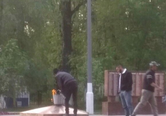 The Ministry of Internal Affairs reported the detention of men who desecrated the Eternal Flame in the Moscow region - Eternal flame, Detention, news, Police, Memorial, Desecration