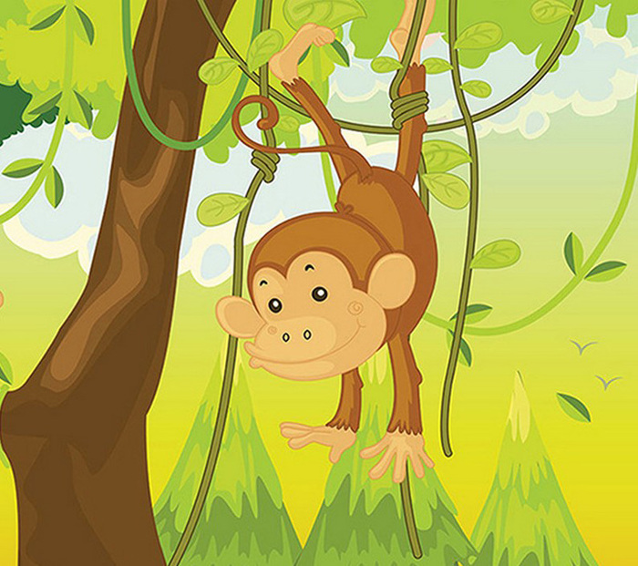 Больная обезьянка