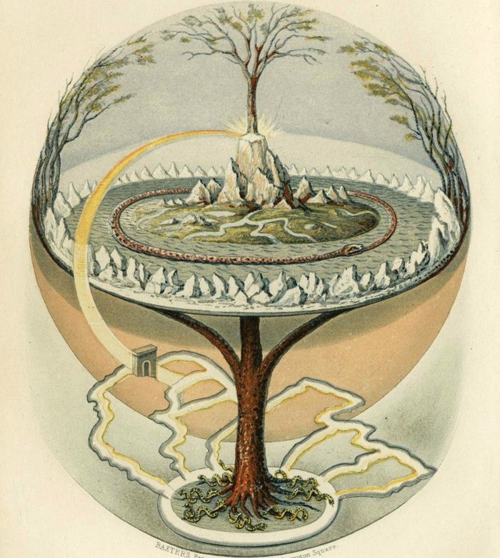 какое дерево в скандинавской мифологии выступало мировым деревом
