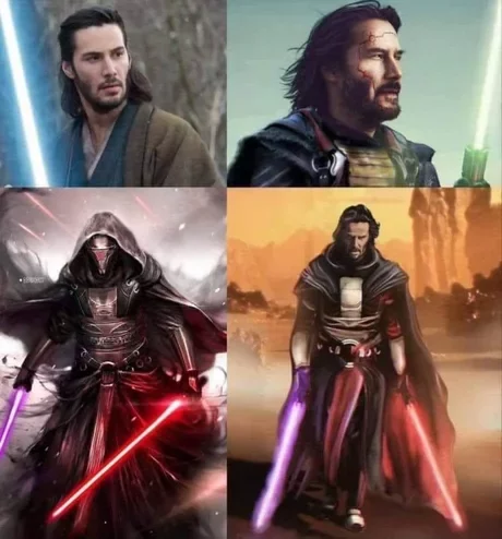 Who agrees? - Keanu Reeves, Jedi, The Last Samurai, Lightsaber