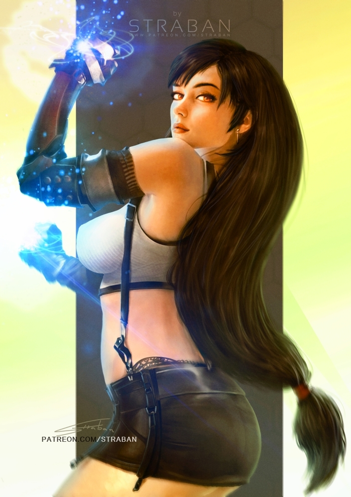  , , Game Art, Final Fantasy VII, Tifa Lockhart, Istvan straban