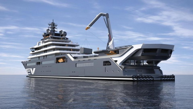 Oil tycoon is building the largest 183-meter and most scientific super-yacht “REV Ocean” for $350 million - Yacht, Norway, Research, Ocean, Longpost