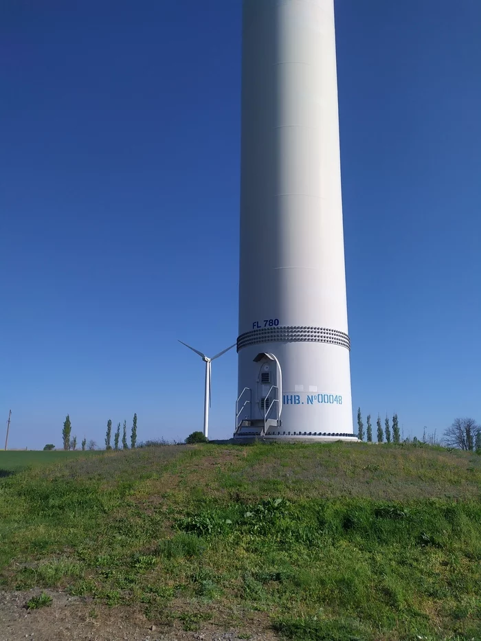 Wind turbines - My, Wind generator, Windmill, Field, Longpost