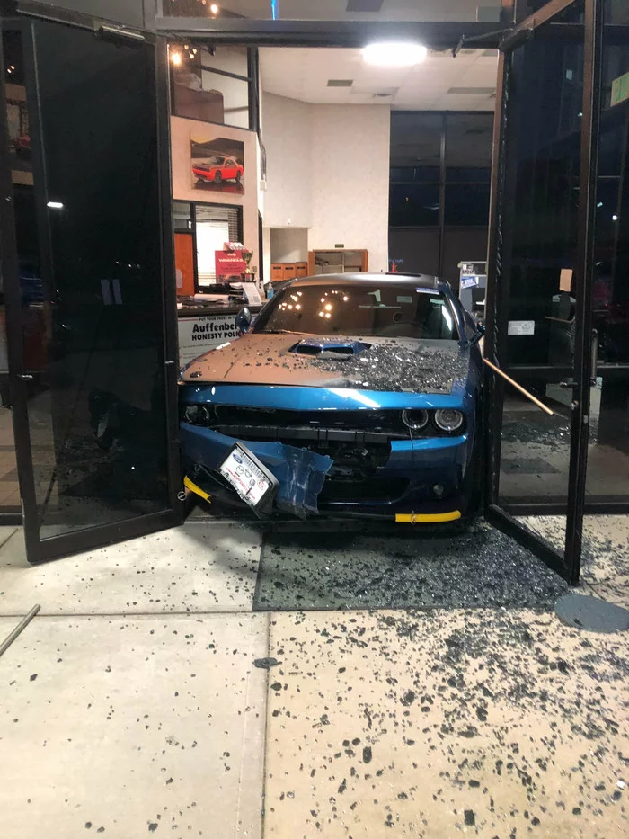 Stolen in 60 Seconds: Expectation vs. Reality. Last night someone tried to steal a car from the dealership where I work. - Auto, USA, Hijacking, Failure, Crash, Reddit