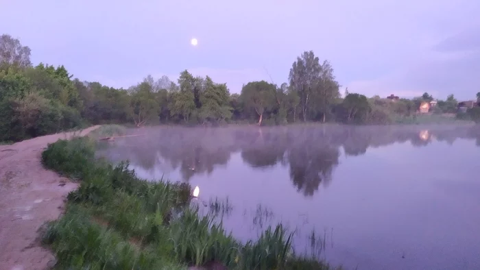 Evening fog over Smolensk Lake:3 - My, Smolensk, Lake, Fog, Longpost