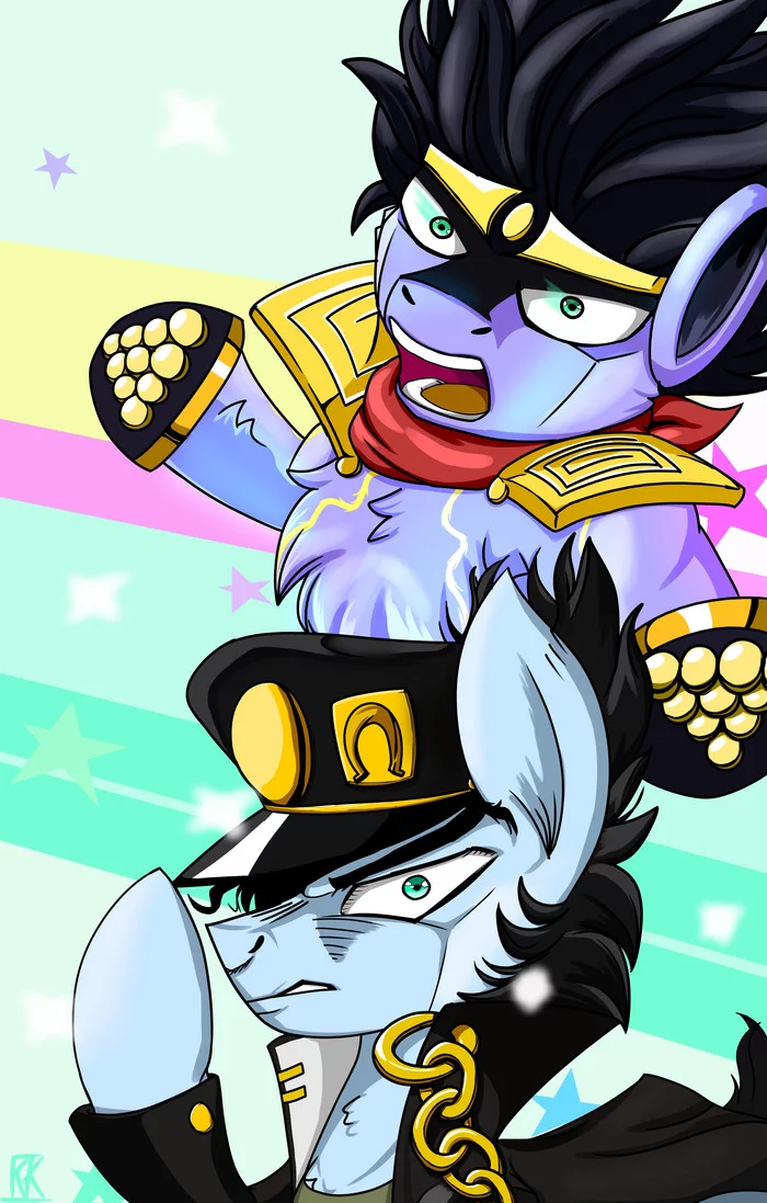 ORAORAORAORAORAORAORAORAORA!!!!!!!!!!!!! - My Little Pony, Понификация, Kujo Jotaro, Jojos Bizarre Adventure