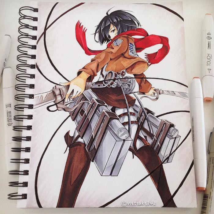 Mikasa Ackerman - Mikasa Ackerman, Art, Anime, Anime art, Attack on titan, Deviantart