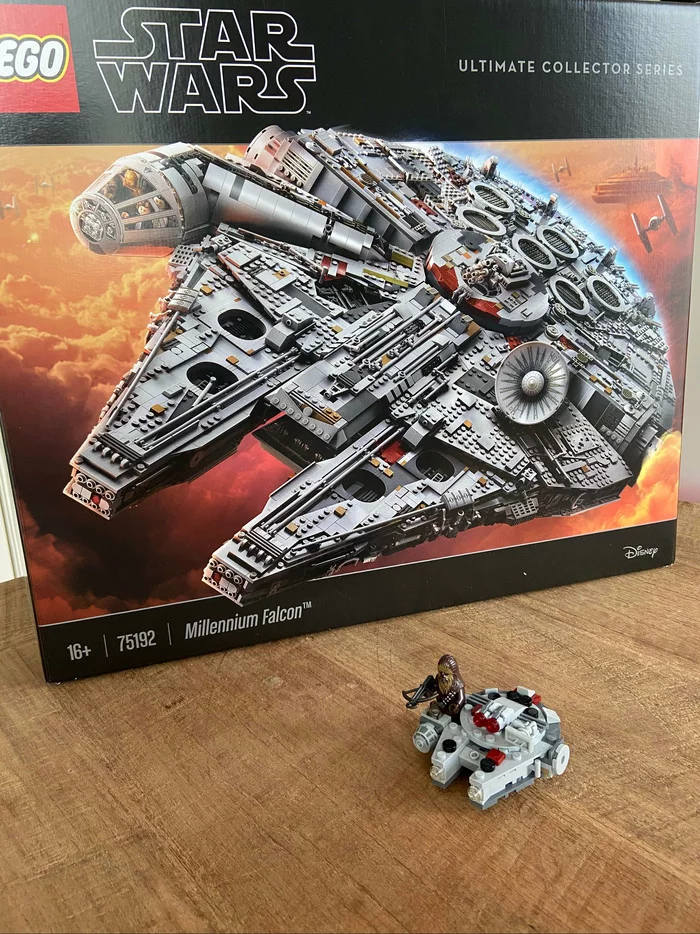 “Again, these Chinese from AliExpress have fooled me somewhere” - Constructor, Lego, Star Wars, Millennium falcon, AliExpress, The size, Expectation and reality