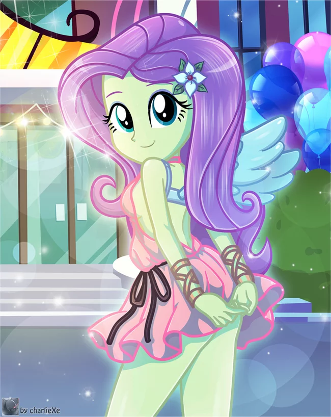 Хороший костюм, Флатти - My Little Pony, Equestria Girls, Fluttershy, Charliexe, MLP Edge