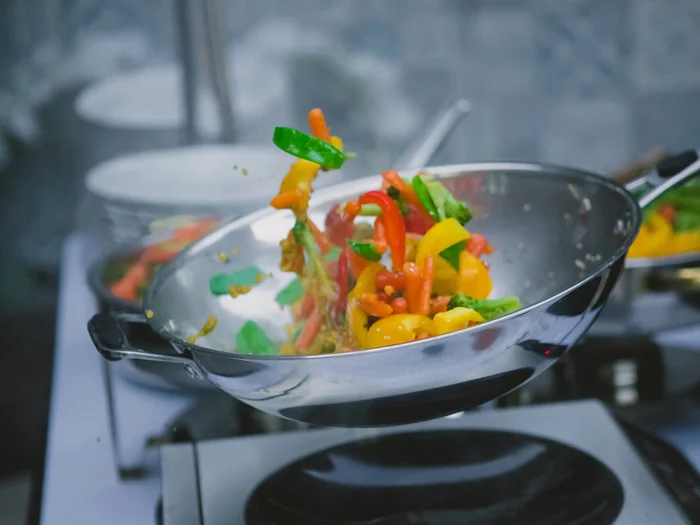 Vegetables in wok - My, Vegetables and fruits, Vegetable salad, Vegetables, Recipe, Vegan, Proper nutrition