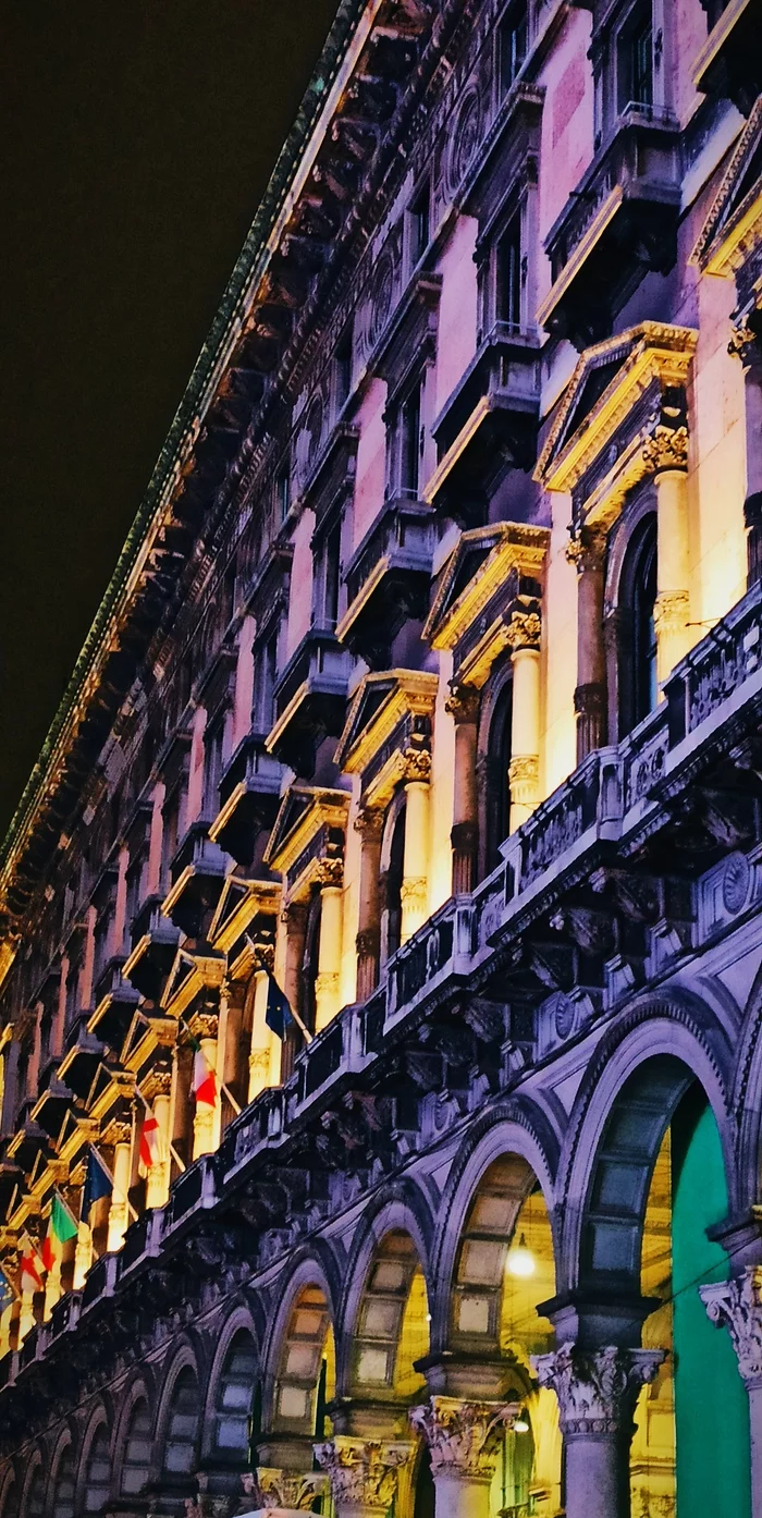 Milan by night - My, Milan, The photo, Longpost