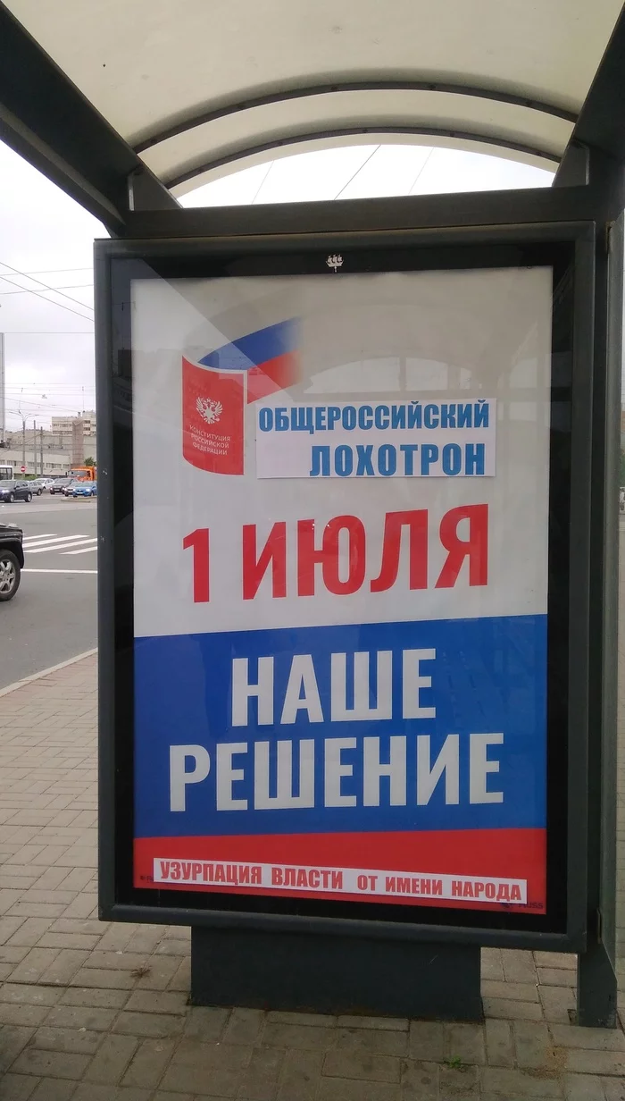 Street propaganda in St. Petersburg - My, Saint Petersburg, Constitution, Vote, Agitation, Longpost, Politics, Negative