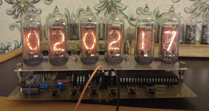 Часы на лампах ИН-14. Статическая индикация Nixie clock, Своими руками, Самоделки, Часы, Ламповые часы, Электроника, Длиннопост