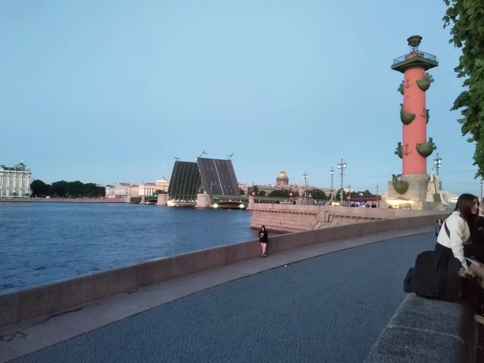 Raising bridges in St. Petersburg. beauty - My, Drawbridges, White Nights, Saint Petersburg, beauty, Night city