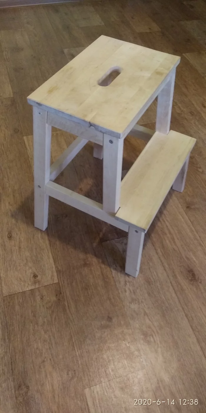 Stool from IKEA - Stool, IKEA, Repainting, Longpost