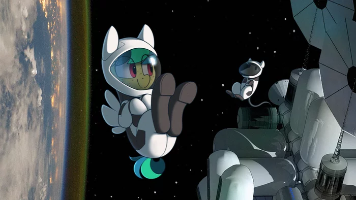 Space pony in space station - My Little Pony, Original Character