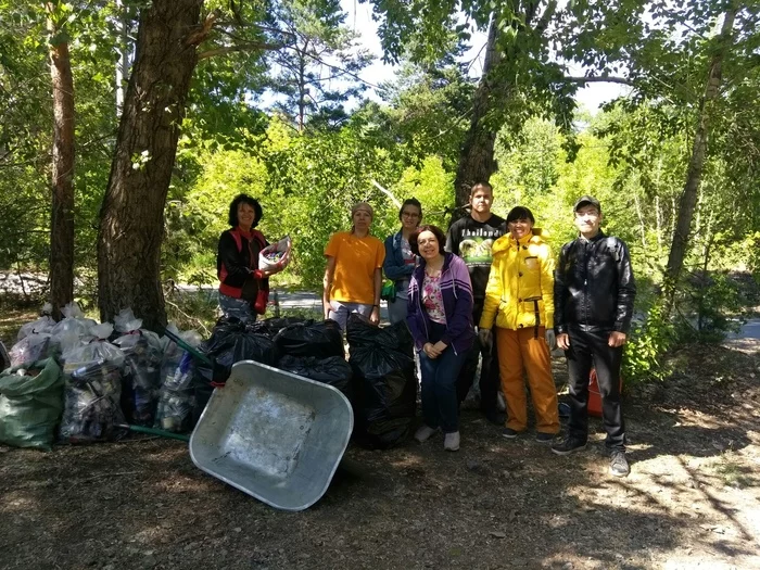 We spent a cleanup day at the Blue Quarry - My, Garbage, Cleaning, Separate garbage collection, Chistoman, Purity, Nature, Saturday clean-up, Longpost, Chelyabinsk