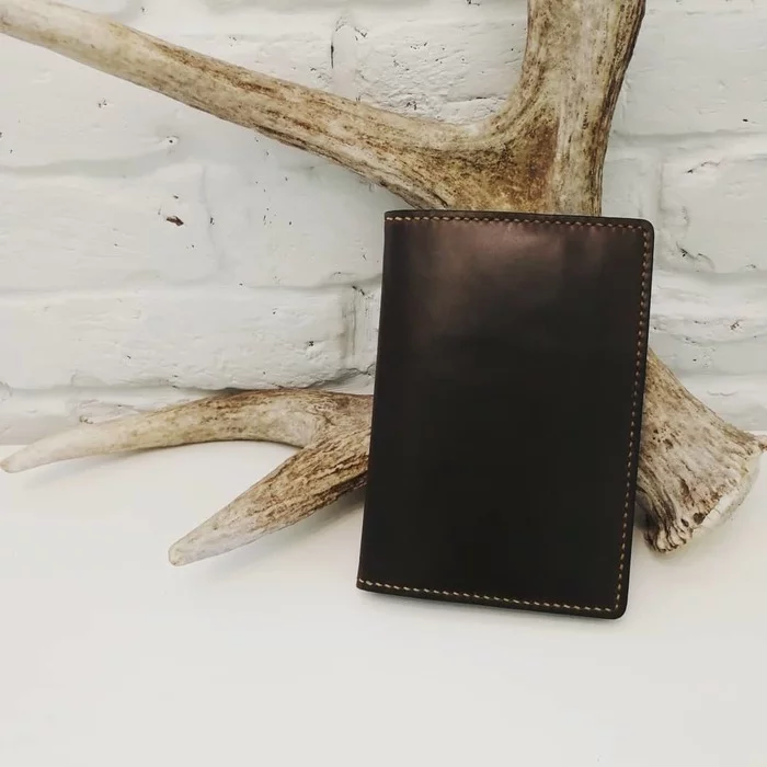 Large wallet: New order - My, Handmade, Leather, Leather products, Leather craft, Longpost, Needlework without process