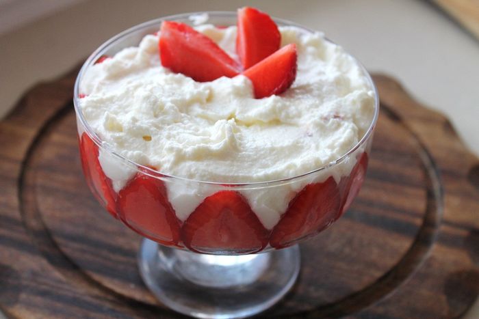Delicate cottage cheese dessert with strawberries - My, Dessert, Recipe, Strawberry, Berries, Longpost, Cooking, Strawberry plant, Strawberry (plant)