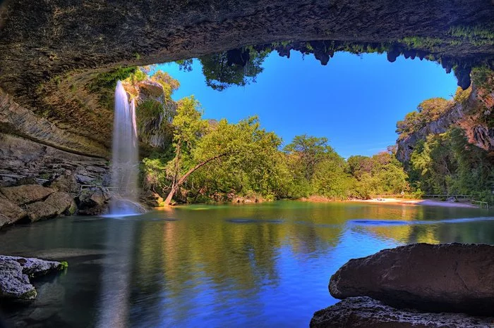 Beautiful nature and waterfall - Nature, Waterfall, Water, Relaxation, Relax