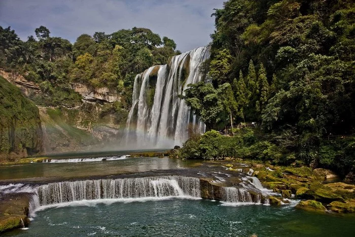 Huangoshu Waterfall. Considered one of the most beautiful - Water, Waterfall, Nature