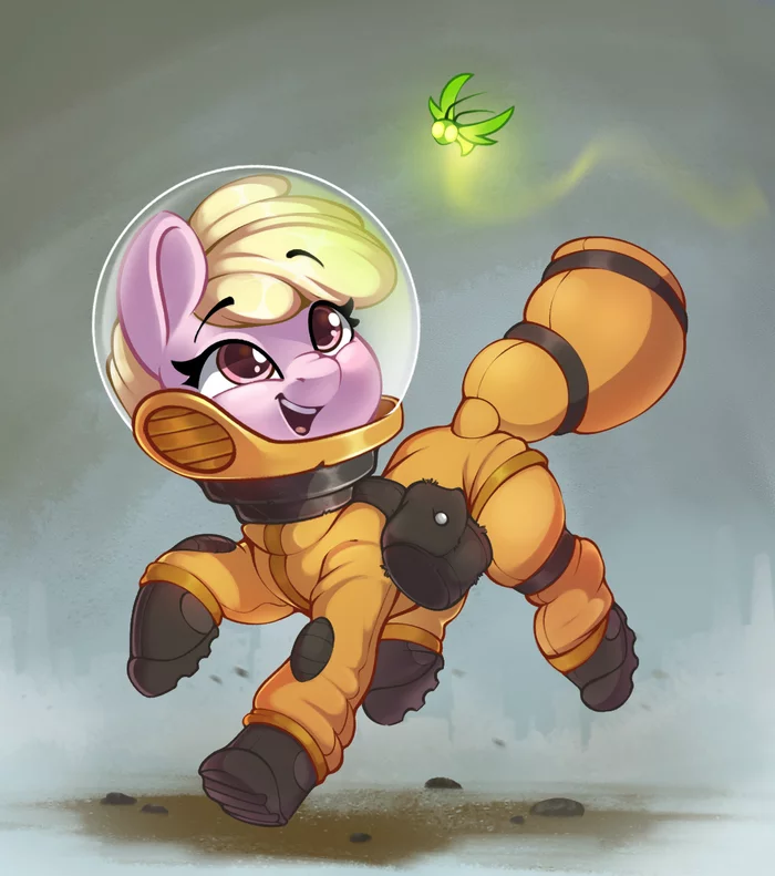 OC в костюме защиты - My Little Pony, Original Character, Fallout: Equestria, Puppysmiles