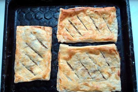 Placintas: with berries and apples - My, Pies, Moldovan cuisine, Recipe, Puff, Dessert, Bakery products, Cooking, Longpost