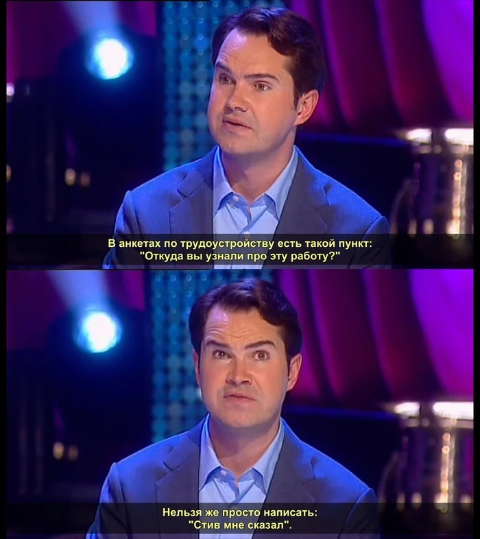 Questionnaire - Jimmy Carr, Stand up, Storyboard, Work, 2007, Longpost