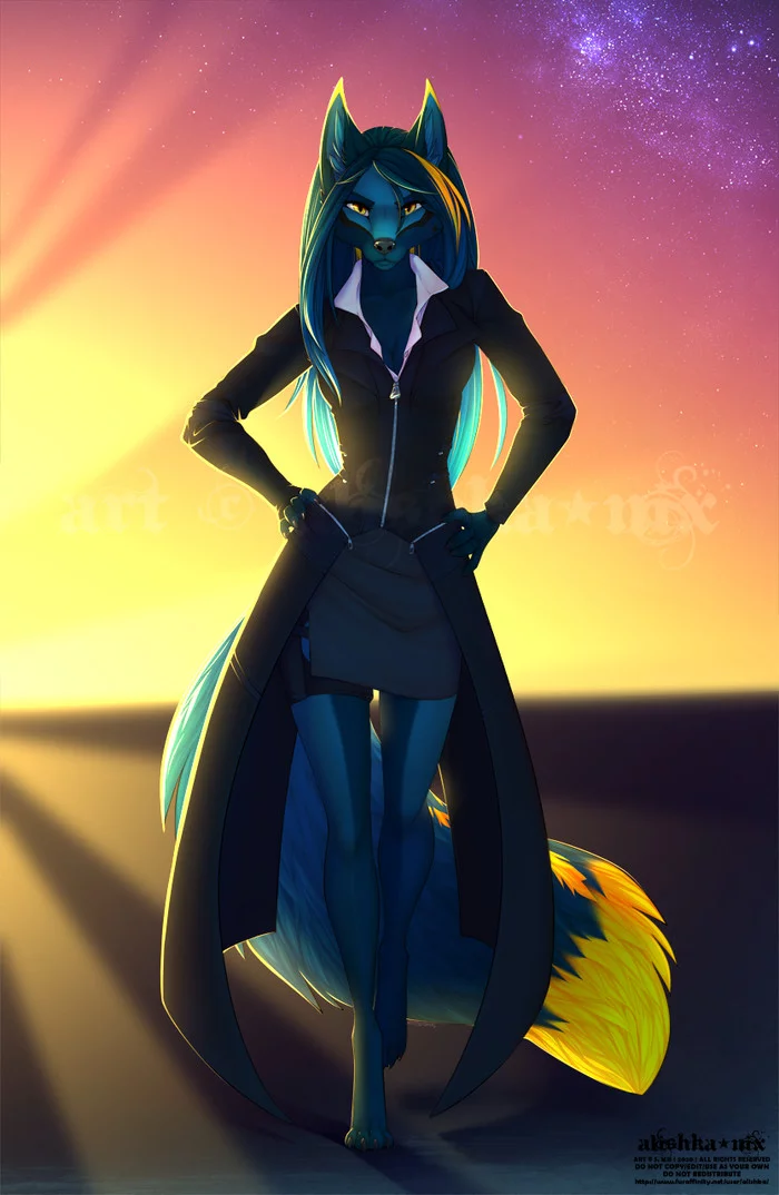 Shine like justice - Furry, Anthro, Art, Alishka