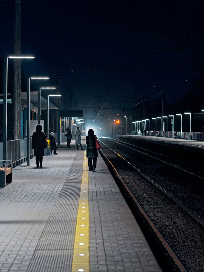 Expectation - My, Train, Platform, Expectation, Night, Moscow, Degunino