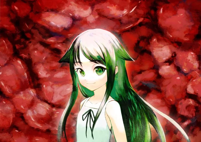 Saya - Anime, Anime art, Visual novel, Sai Song, Saya no uta