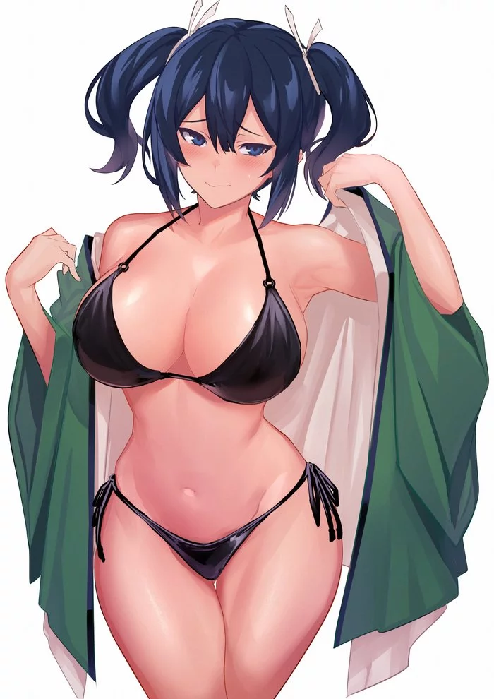 Souryuu - NSFW, Anime, Anime art, Kantai collection, Souryuu, Swimsuit, Breast