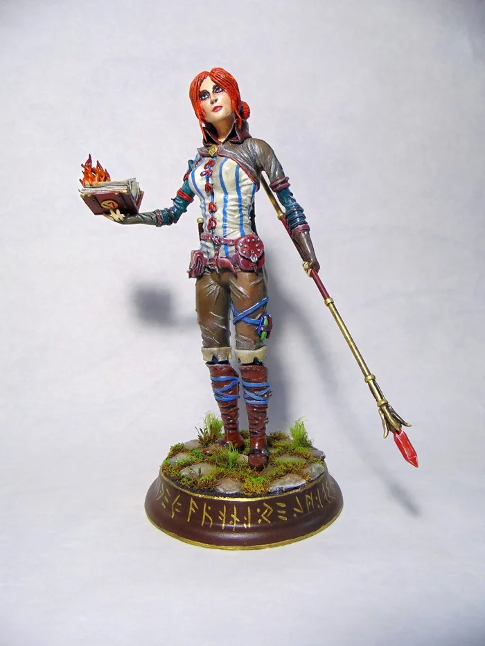 Triss Merigold (Image from The 2nd Witcher) - My, Witcher, Figurines, Polymer clay, The Witcher 2: Assassins Of Kings, Longpost, Needlework with process, Triss Merigold