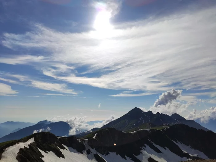 Rosa Khutor, peak, beauty... - My, Sochi, Sea, The mountains