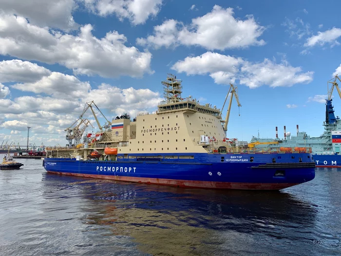 Icebreaker Viktor Chernomyrdin - My, Icebreaker, Ship, The photo