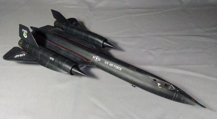 Outstripping sound and time. - My, Stand modeling, Prefabricated model, Story, USAF, Intelligence service, Sr-71, Supersonic, Hobby, Longpost, Air force