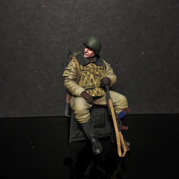 Миниатюра солдата ВС РФ в масштабе 1:35 Стендовый моделизм, Миниатюра, Солдаты, Вооруженные силы, Чечня