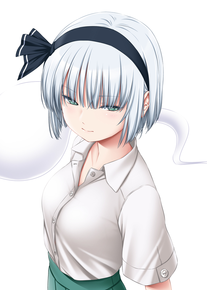 Konpaku Youmu , Anime Art, Touhou, Konpaku Youmu, Nori Tamago, 