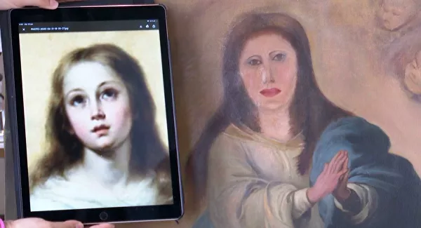 I don't see the difference - Restoration, Painting, Art, Painting, Collector, Spain, Rukozhop