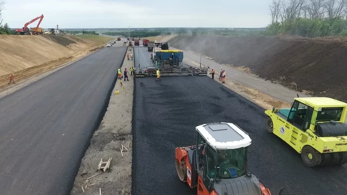 Bypass the village of Losevo on the M4 highway - finishing work :) - Losevo, Pavlovsk, Detour, Route M4, Voronezh, Motorists, news