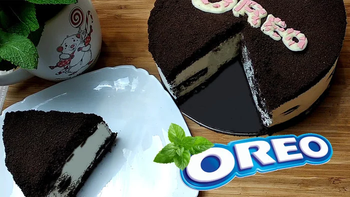 Ice cream cake “Oreo” - My, Video recipe, Recipe, Ice cream, Cake, Oreo, Food, Cooking, Longpost, Video