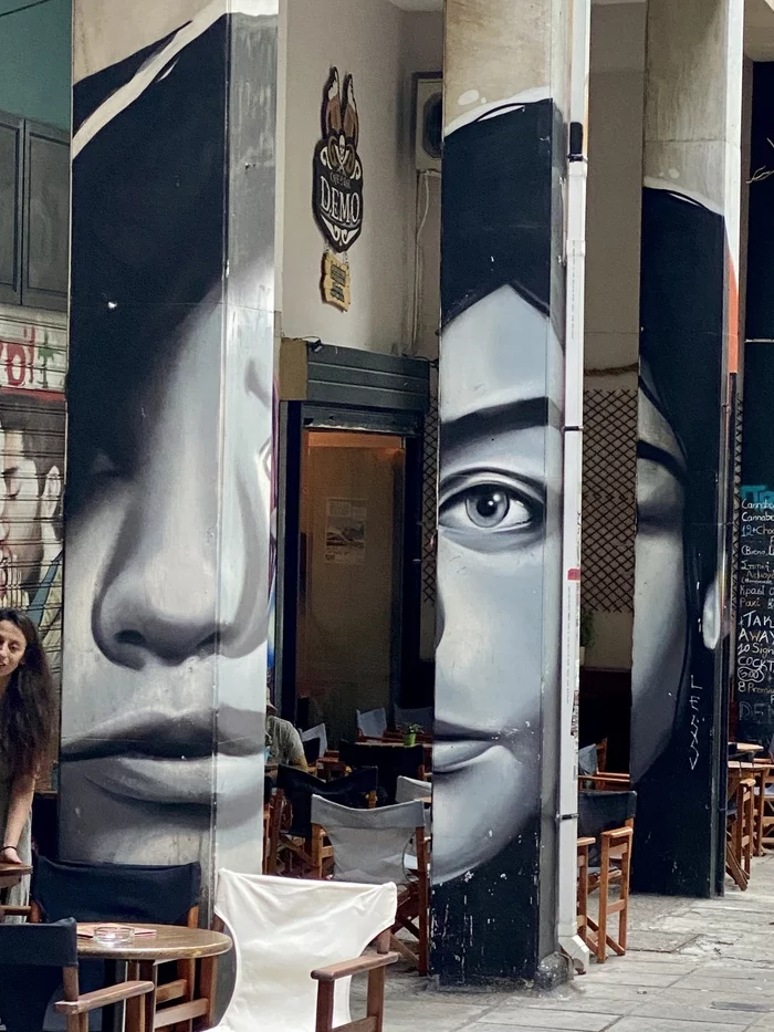 Graffiti in the Athens district of Exarchia - My, The photo, Graffiti, Street art, Art, Athens, Greece, Longpost