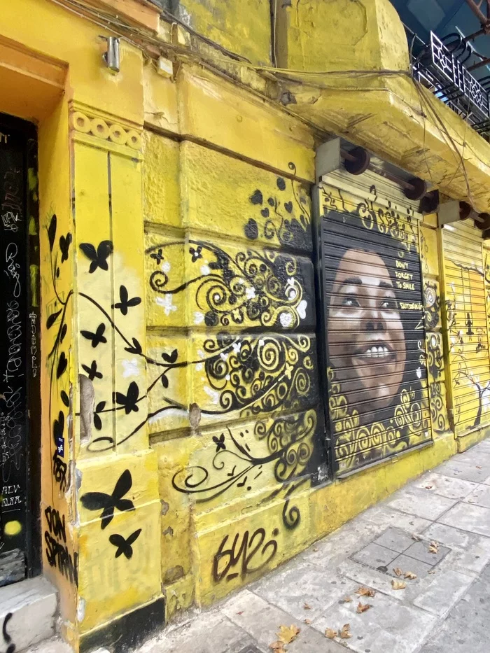 Graffiti in the Athens district of Exarchia - My, The photo, Graffiti, Street art, Art, Athens, Greece, Longpost