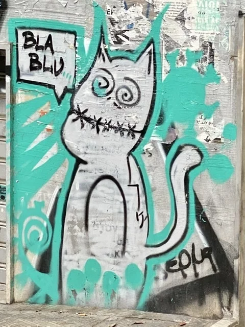Graffiti in the Athens district of Exarchia - My, The photo, Graffiti, Street art, Art, Athens, Greece, Longpost